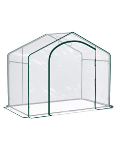 Invernadero Portátil Outsunny 1.83x0.99 m con Puerta Cremallera