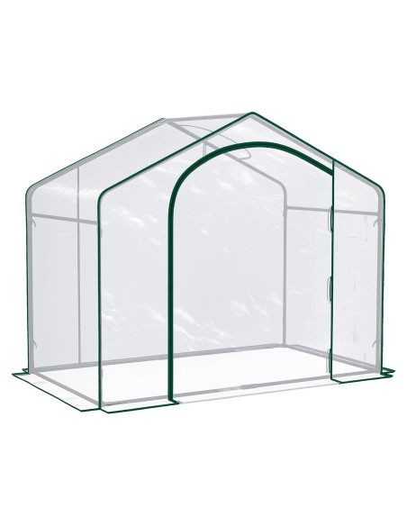 Invernadero Portátil Outsunny 1.83x0.99 m con Puerta Cremallera