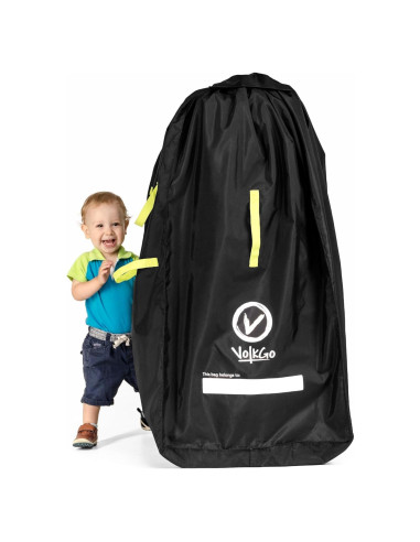 Bolsa de Cochecito Extra Grande Volkgo para Viaje Aéreo - Negro