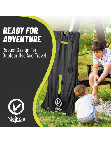 Bolsa de Cochecito Extra Grande Volkgo para Viaje Aéreo - Negro