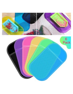Blulu 6 Piezas Almohadillas Antideslizantes para Pintura de Diamante