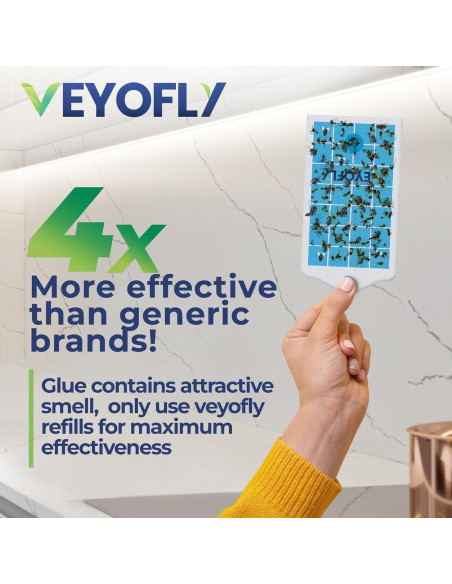 Trampa para Moscas de Fruta VEYOFLY VF02 Interior 1 Dispositivo + 3 Recargas