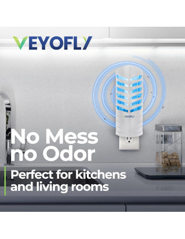 Trampa para Moscas de Fruta VEYOFLY VF02 Interior 1 Dispositivo + 3 Recargas