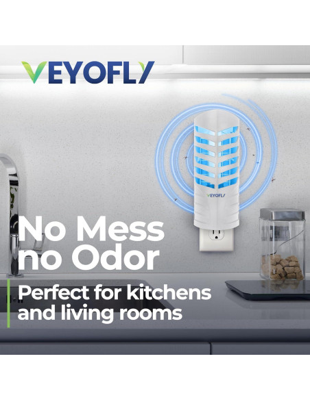 Trampa para Moscas de Fruta VEYOFLY VF02 Interior 1 Dispositivo + 3 Recargas