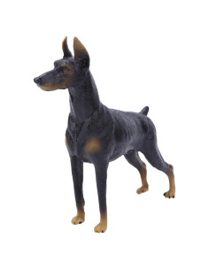 Figurita Doberman Negro Zerodis Miniatura 16.3x4.8x15.2cm