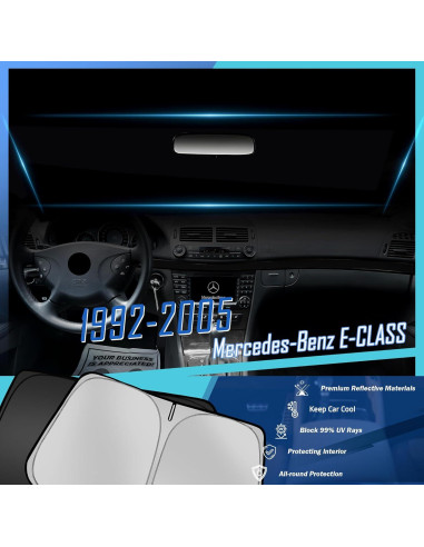 Parasoles para Parabrisas Tombyda para Mercedes-Benz E-Class 1992-2005