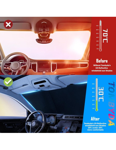 Parasoles para Parabrisas Tombyda para Mercedes-Benz E-Class 1992-2005