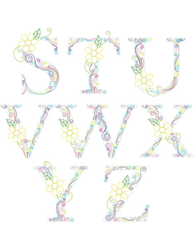 Kit de Quilling de Papel Uniquilling para Adultos - Letras 20x25cm