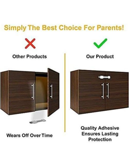 Candados de Seguridad para Niños 8 Piezas Marrón 3M