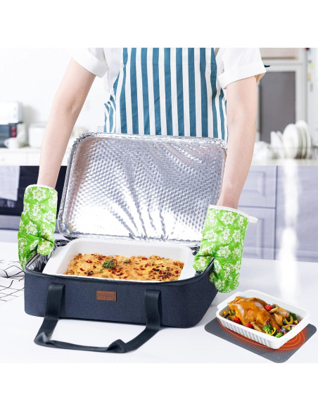 Transportador de Cazuelas Aislado BAGSPRITE Expandible 23x33cm Transportador de Cazuelas Aislado BAGSPRITE Expandible 23x33cm