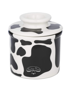 Butter Bell Crock Cerámica Francesa L. Tremain Patrón Vaca