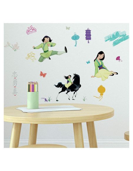 Calcomanías de Pared Disney Mulan RoomMates 36 Piezas