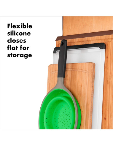 Colador Plegable de Silicona OXO Good Grips 1.89L Verde
