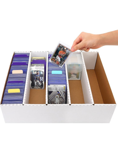 Caja de Almacenamiento de Tarjetas EBOAUSI 3950 Cartas 5 Compartimentos