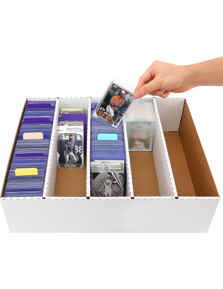 Caja de Almacenamiento de Tarjetas EBOAUSI 3950 Cartas 5 Compartimentos