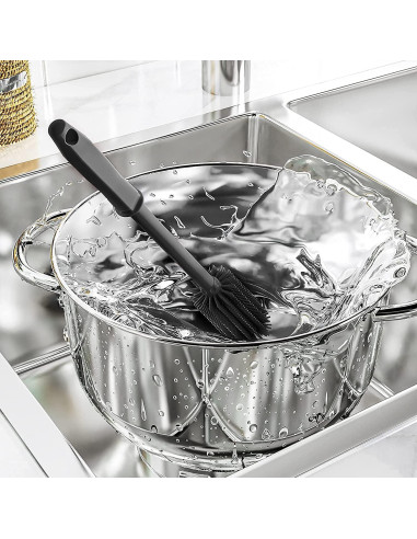 Cepillo Limpiador de Botellas de Silicona SUPPHOUS 2 Piezas