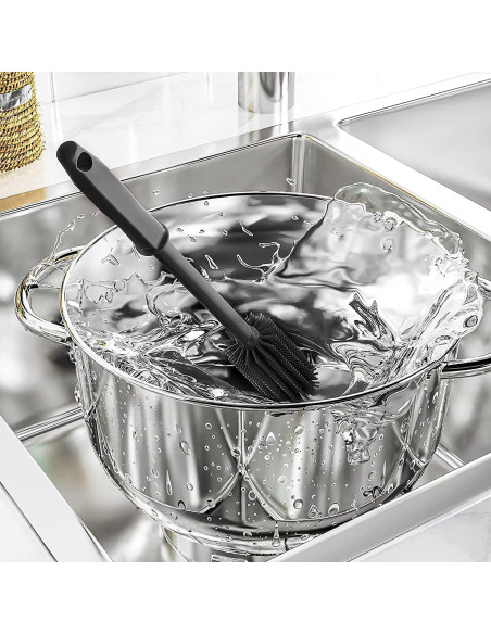 Cepillo Limpiador de Botellas de Silicona SUPPHOUS 2 Piezas