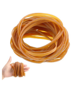 Chinco 100 Piezas Bandas de Goma Elástica 4 x 0.3 cm Amarillas