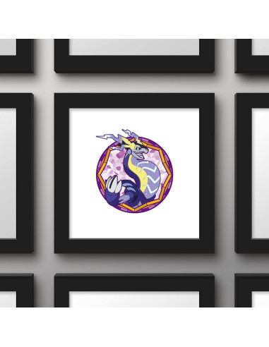 Póster de Arte Gallery Pops Pokémon Miraidon 30.48 cm Marco Negro