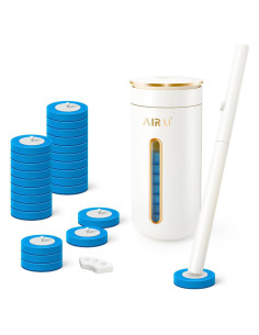 Cepillo de Inodoro Desechable AIR U+ con 24 Recargas y Soporte