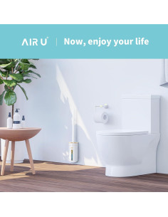 Cepillo de Inodoro Desechable AIR U+ con 24 Recargas y Soporte 2