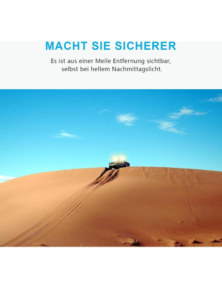 Luz Beacon LED Agrieyes 80W 16.76 cm Alta Visibilidad IP67