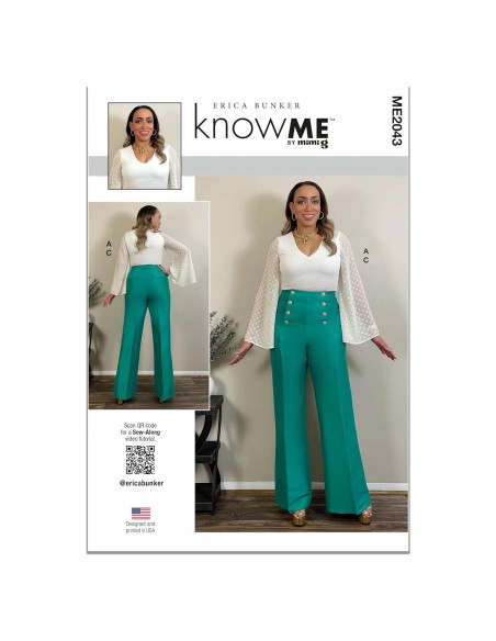 Patrones de Costura Know Me ME2043 para Bodysuits y Pantalones