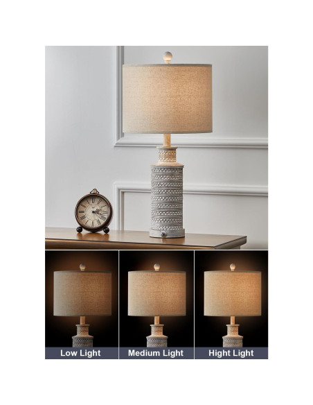 Lámpara de Mesa Táctil Dimmable 3 Niveles USB Lingmei