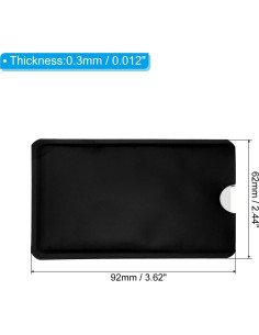 Manguitos Bloqueadores RFID PATIKIL 10 Pcs Aluminio Negro 2
