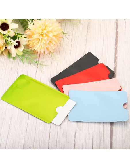 Manguitos Bloqueadores RFID PATIKIL 10 Pcs Aluminio Negro