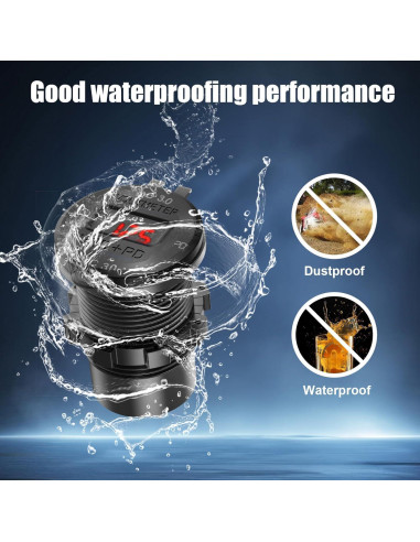 Cargador USB de 12V TIANWIDJEW 4 Puertos Carga Rápida