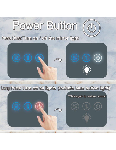 Espejo LED Ovalado 76x51 cm DIDIDADA con Marco Negro