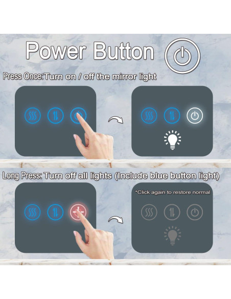 Espejo LED Ovalado 76x51 cm DIDIDADA con Marco Negro