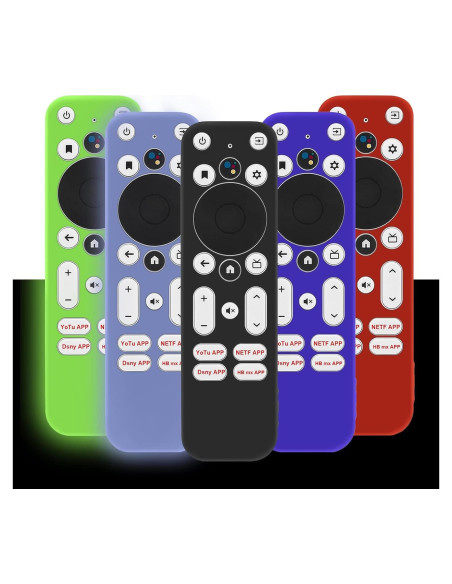 5 Fundas Protectores de Silicona para Control Remoto Onn 4K UHD
