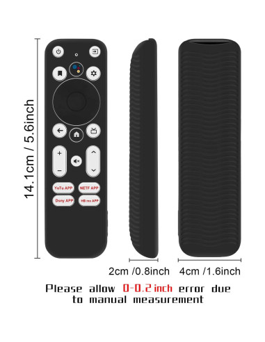 5 Fundas Protectores de Silicona para Control Remoto Onn 4K UHD