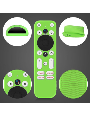 5 Fundas Protectores de Silicona para Control Remoto Onn 4K UHD
