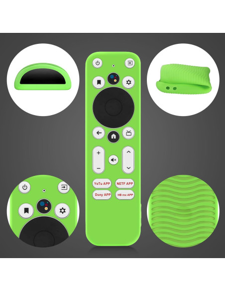 5 Fundas Protectores de Silicona para Control Remoto Onn 4K UHD