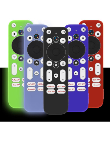 5 Fundas Protectores de Silicona para Control Remoto Onn 4K UHD