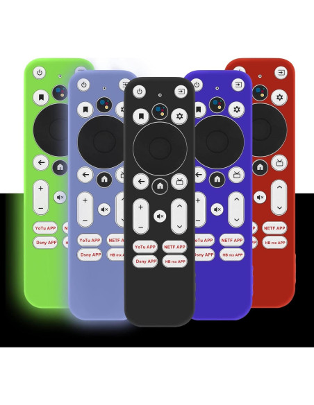 5 Fundas Protectores de Silicona para Control Remoto Onn 4K UHD