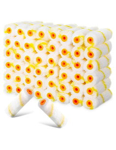 Cubiertas de Rodillo de Pintura Leumoi 100 Pcs 10.16 cm Microfibra