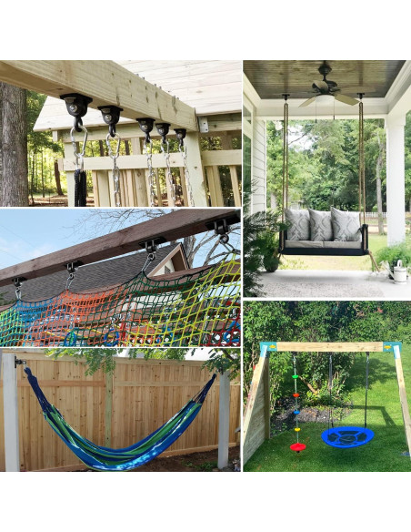 Soportes de Columpio BETOOLL 1088 kg para Madera y Exterior Soportes de Columpio BETOOLL 1088 kg para Madera y Exterior