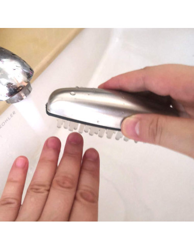 Cepillo Limpiador de Uñas de Acero Inoxidable Honomo