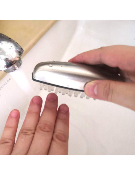 Cepillo Limpiador de Uñas de Acero Inoxidable Honomo