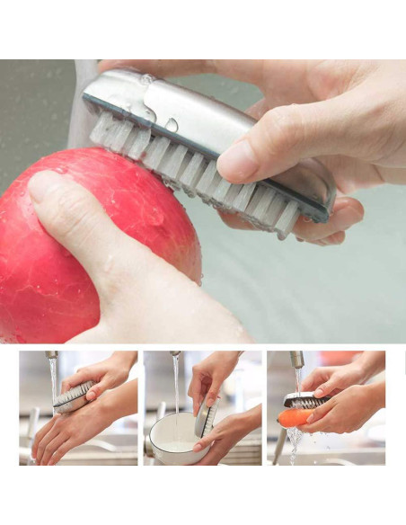 Cepillo Limpiador de Uñas de Acero Inoxidable Honomo