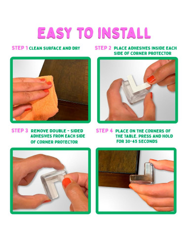 Protector de Esquinas Boo Boo Safe - 12 Piezas Transparente