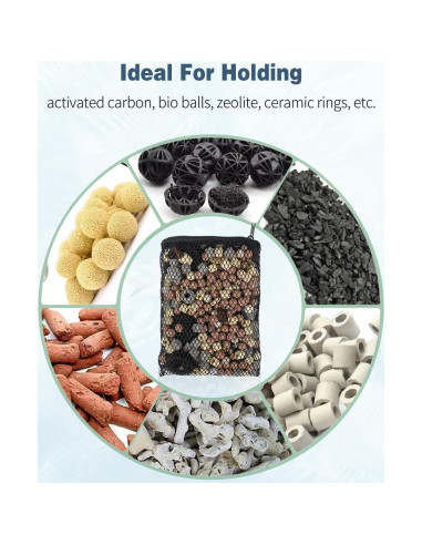 Bolsas de Filtro Pawfly 8 Pcs para Acuarios 20.32x13.97 cm