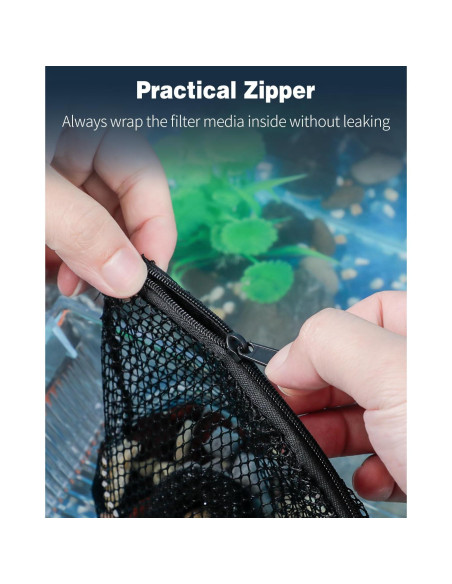 Bolsas de Filtro Pawfly 8 Pcs para Acuarios 20.32x13.97 cm