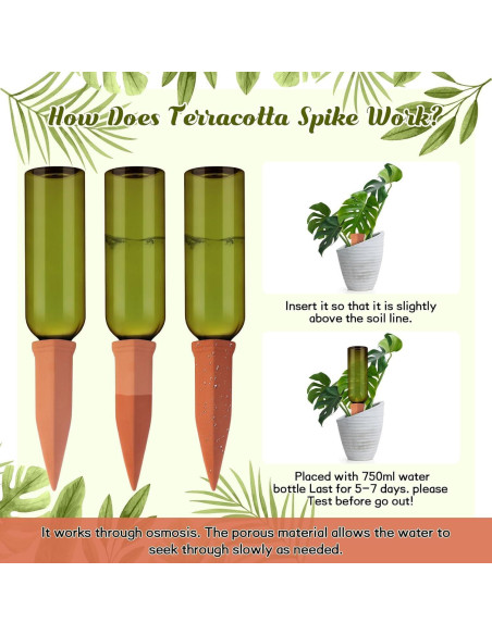 Juego de Riego Automático SiliFine 3 Picos y Botellas 770ml