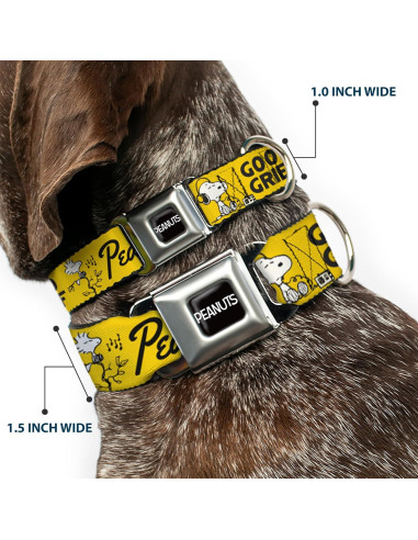Collar para Perros Peanuts Buckle-Down 24.1-33 cm 2.5 cm Ancho