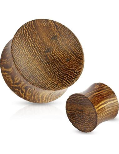 Bujes de Silla Cóncavos de Madera Orgánica Pierced Owl - Par